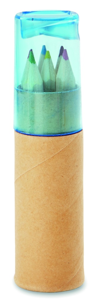 [MO8580-23] 6 matite colorate (Blu trasparente)