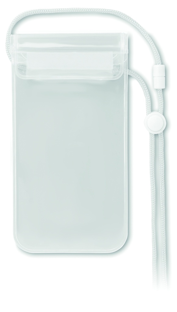 [MO8782-26] Custodia impermeabile per smartphone (Bianco trasparente)