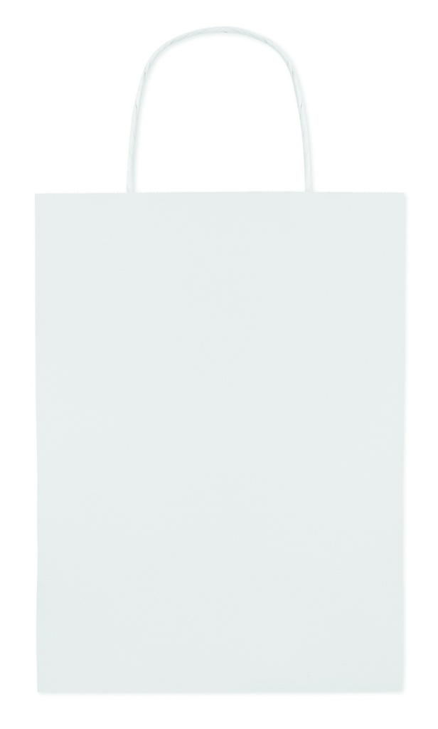 [MO8808-06] Sacchetto regalo in carta di medie dimensioni, 150 gr / m² (Bianco)