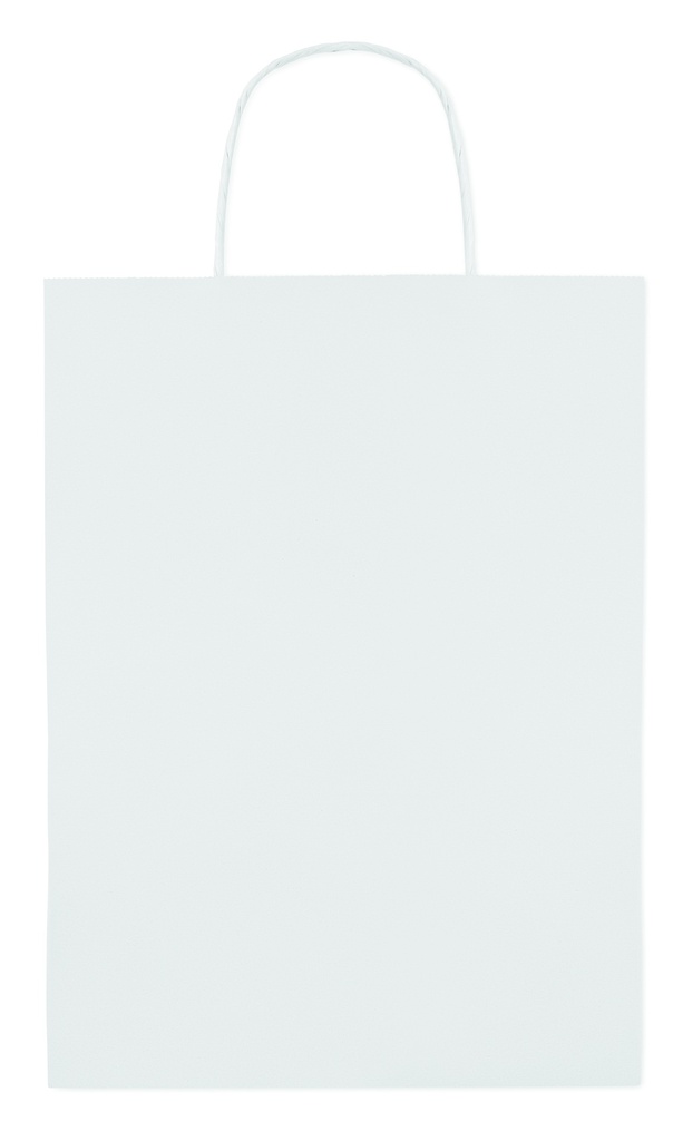 [MO8809-06] Sacchetto regalo in carta grande 150 gr / m² (Bianco)