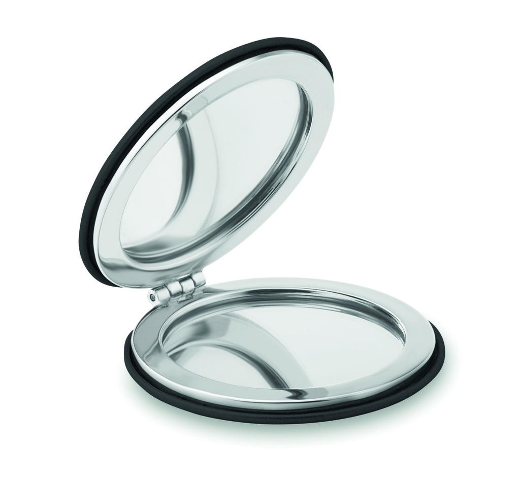 [MO9008-03] Specchio rotondo in pu (Nero)