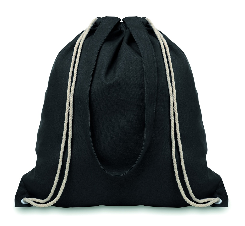 [MO9041-03] Borsa multifunzione in tela da 220 gr / m² (Nero)