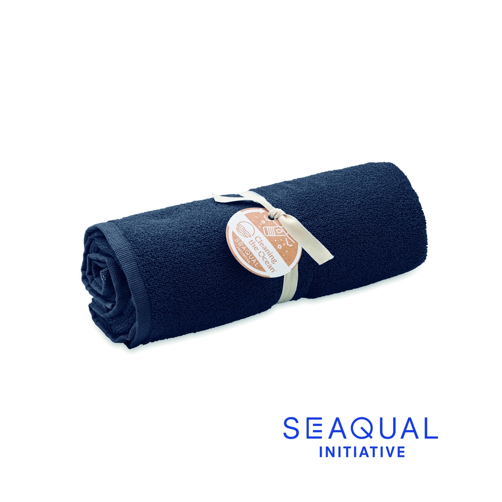 [MO2059-04] Asciugamano jacquard ecologico 70x140 cm (Blu)