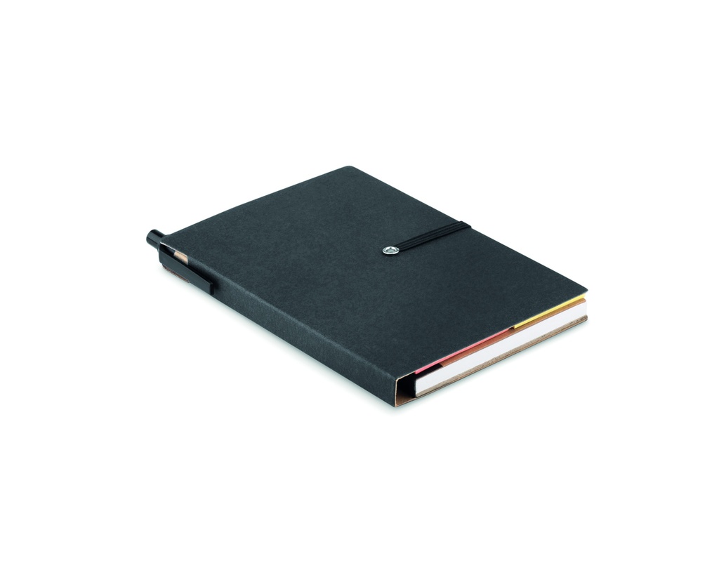 Quaderno con penna e blocco per appunti