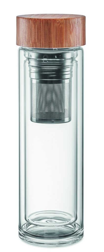 Bottiglia in vetro a doppia parete da 400 ml