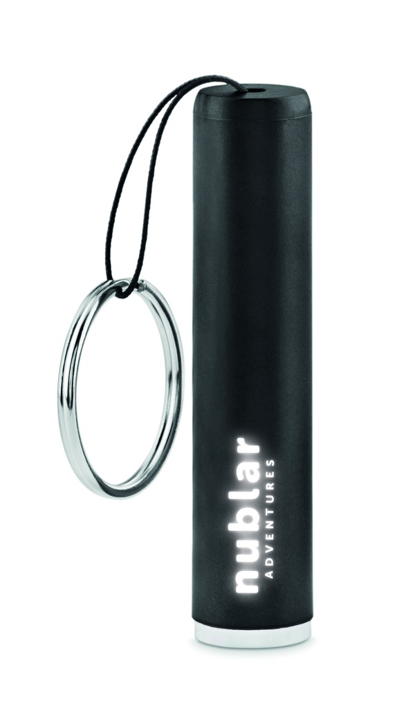 [MO9469-03] Torcia in plastica con logo luminoso (Nero)