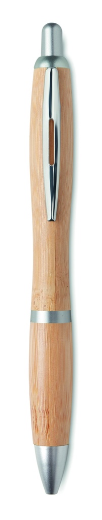 Penna a sfera in ABS e bambù