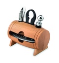 Set da vino da 4 pezzi con supporto in legno