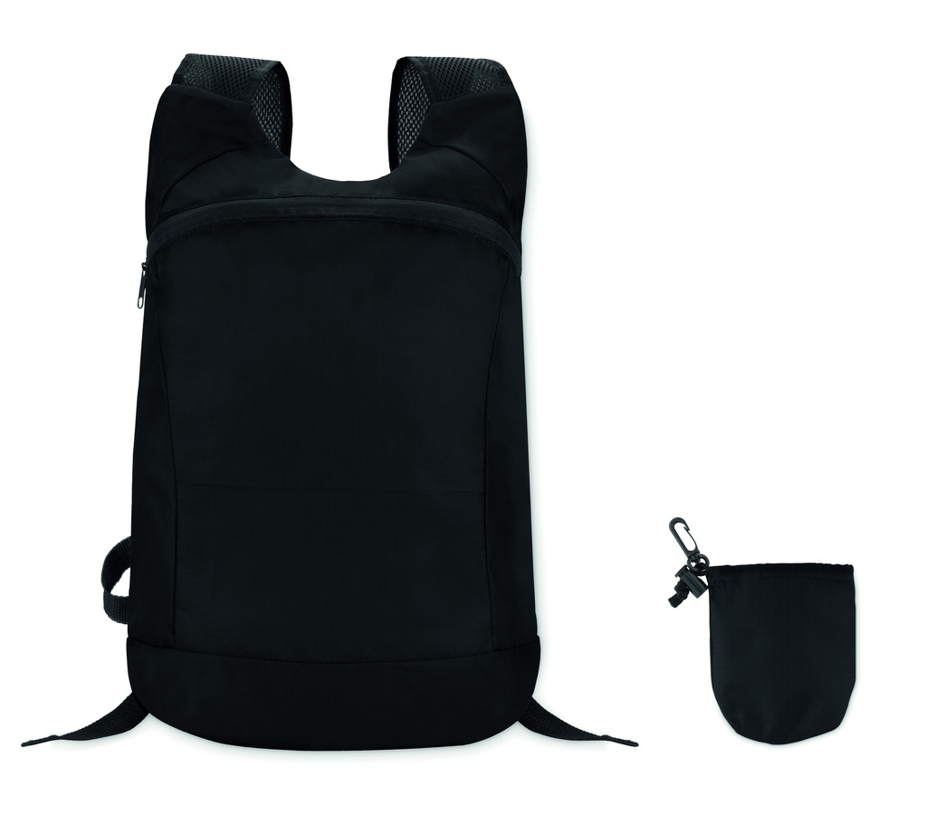 [MO9552-03] Zaino sportivo in ripstop (Nero)