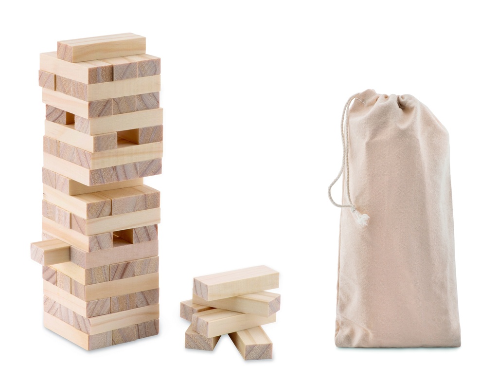 [MO9574-40] Gioco della torre in sacchetto di cotone