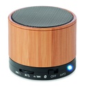 Altoparlante wireless rotondo in bambù