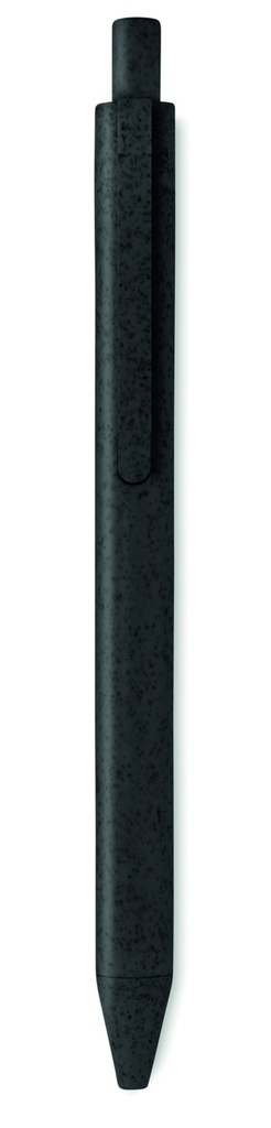 [MO9614-03] Penna a pressione in paglia di grano / ABS (Nero)