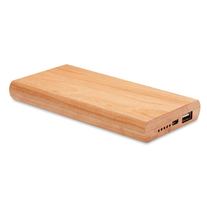 Power bank da 4000 mah in bambù