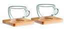 Set di 2 caffettiere a doppia parete per espresso
