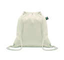 Borsa con coulisse, commercio equo e solidale.