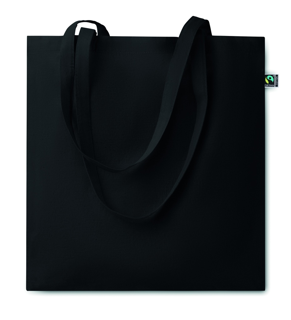 [MO2098-03] Borsa per la spesa fairtrade 140 gr / m² (Nero)