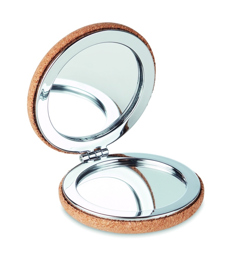 [MO9799-13] Specchietto tascabile con copertura in sughero