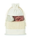 Set da bagno in pochette di cotone