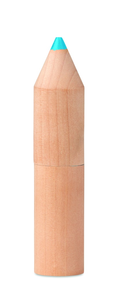 6 matite in scatola di legno