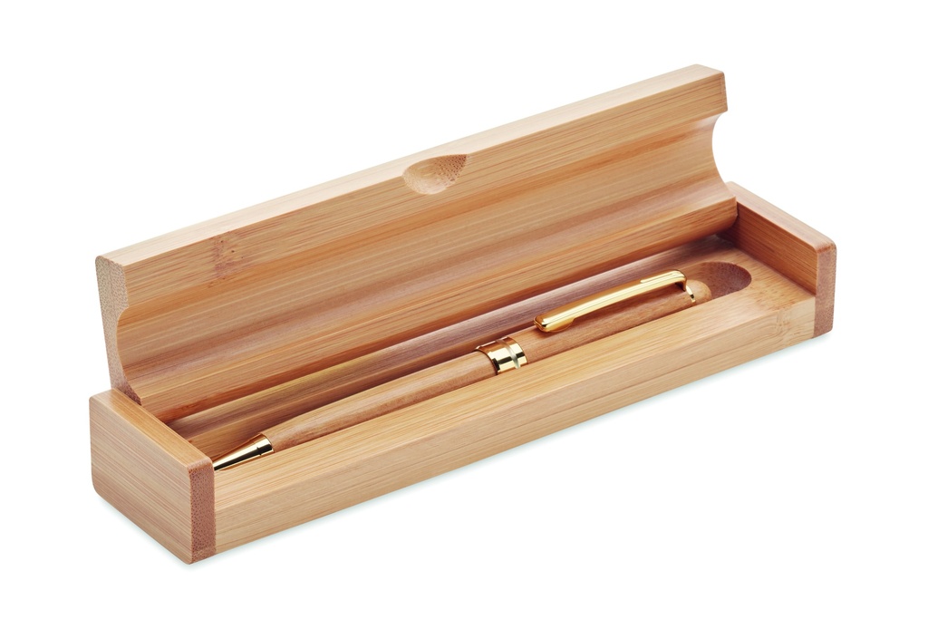 Penna a sfera bamboo twist in scatola