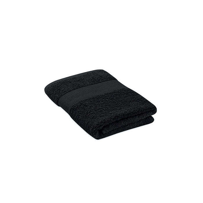 [MO9931-03] Asciugamano in cotone biologico 100x50 cm (Nero)