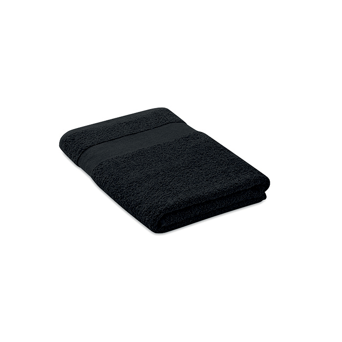[MO9932-03] Asciugamano in cotone biologico 140x70 cm (Nero)