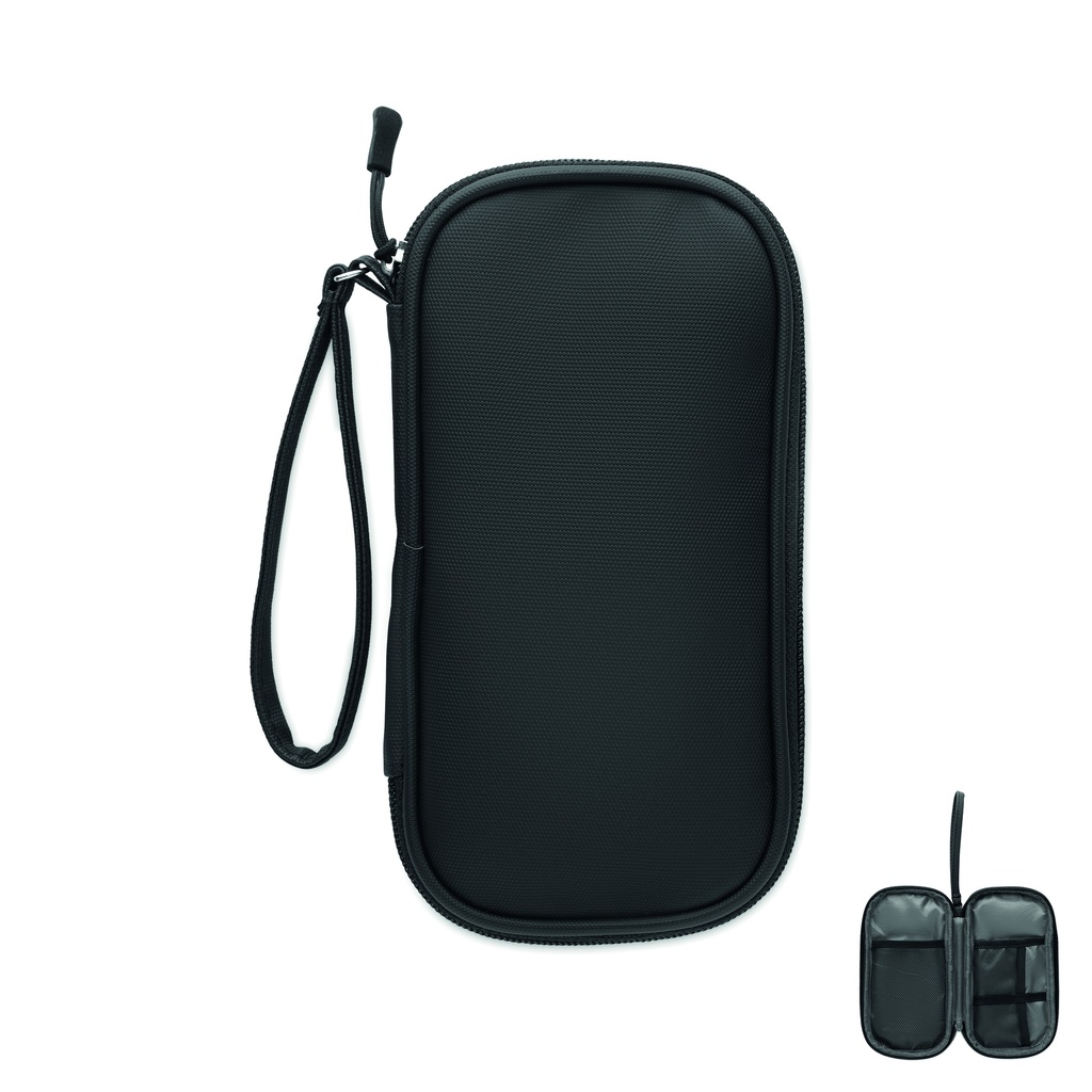 Custodia organizer per dispositivi tecnologici in rpet 600d