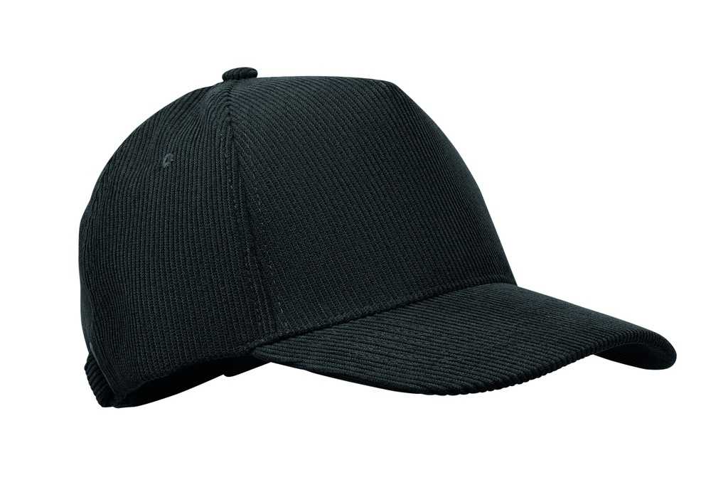 [MO2879-03] Cappellino da baseball a 5 pannelli (Nero)