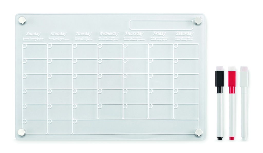 [MO2886-22] Agenda mensile in acrilico