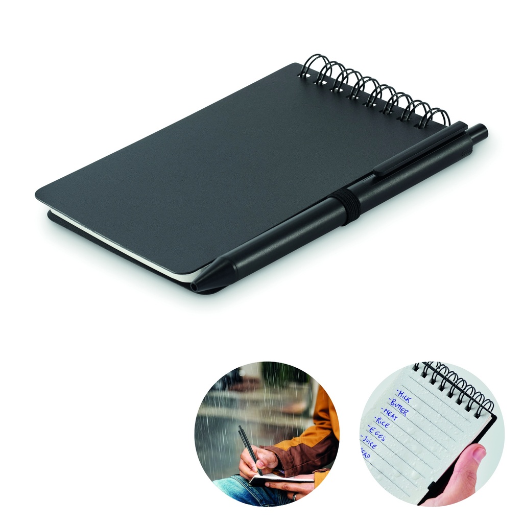 Blocco note con penna