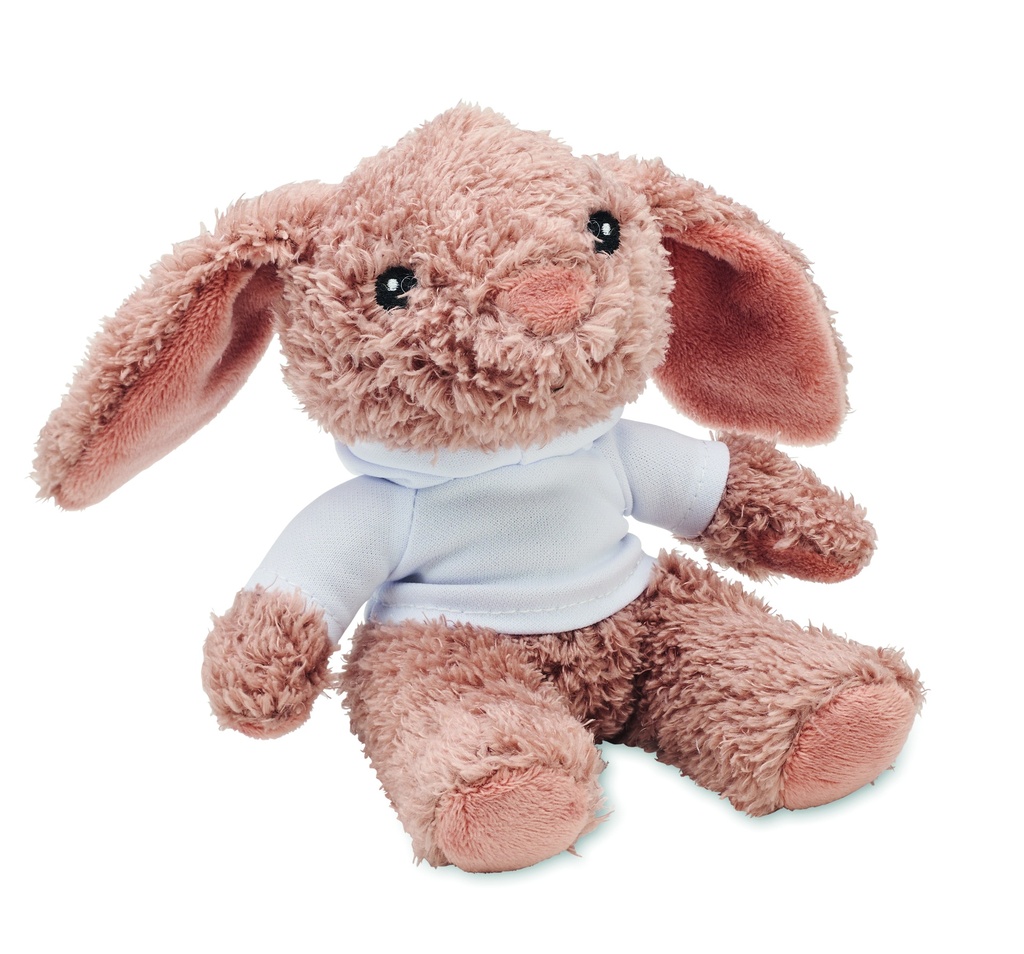Peluche coniglietto con felpa con cappuccio