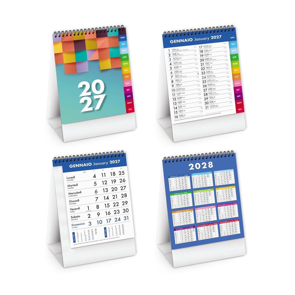 Calendario da tavolo verticale