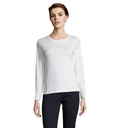 T-shirt bianca 190 donna m/l girocollo - cotone jersey