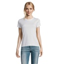 T-shirt bianca 190 donna m/c girocollo - cotone jersey
