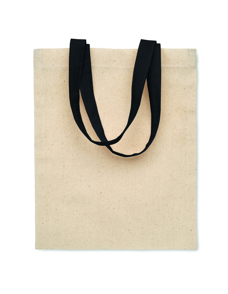 [MO2147-03] Sacchetto regalo piccolo in cotone 140 gr / m² (Nero)