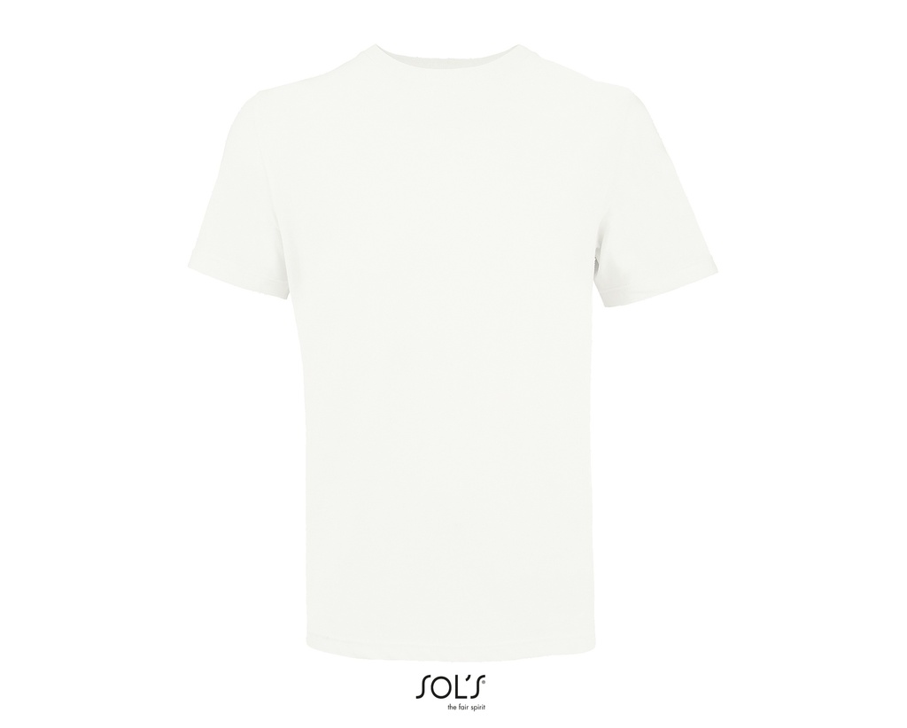 T-shirt bianco assoluto 150 unisex m/c girocollo - cotone jersey