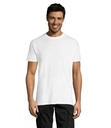 T-shirt bianca 150 unisex m/c girocollo - cotone jersey