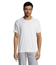 T-shirt bianca 140 uomo m/c girocollo - poliestere traspirante