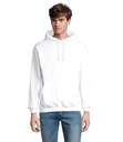 Felpa spazzolata bianca 280 unisex 80% cotone 20% poliestere riciclato certificato GRS