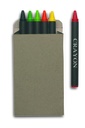 Scatola da 6 pastelli a cera