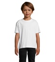 T-shirt bianca 190 bambino m/c girocollo - cotone jersey