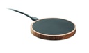 Caricabatterie wireless in legno di acacia da 15w