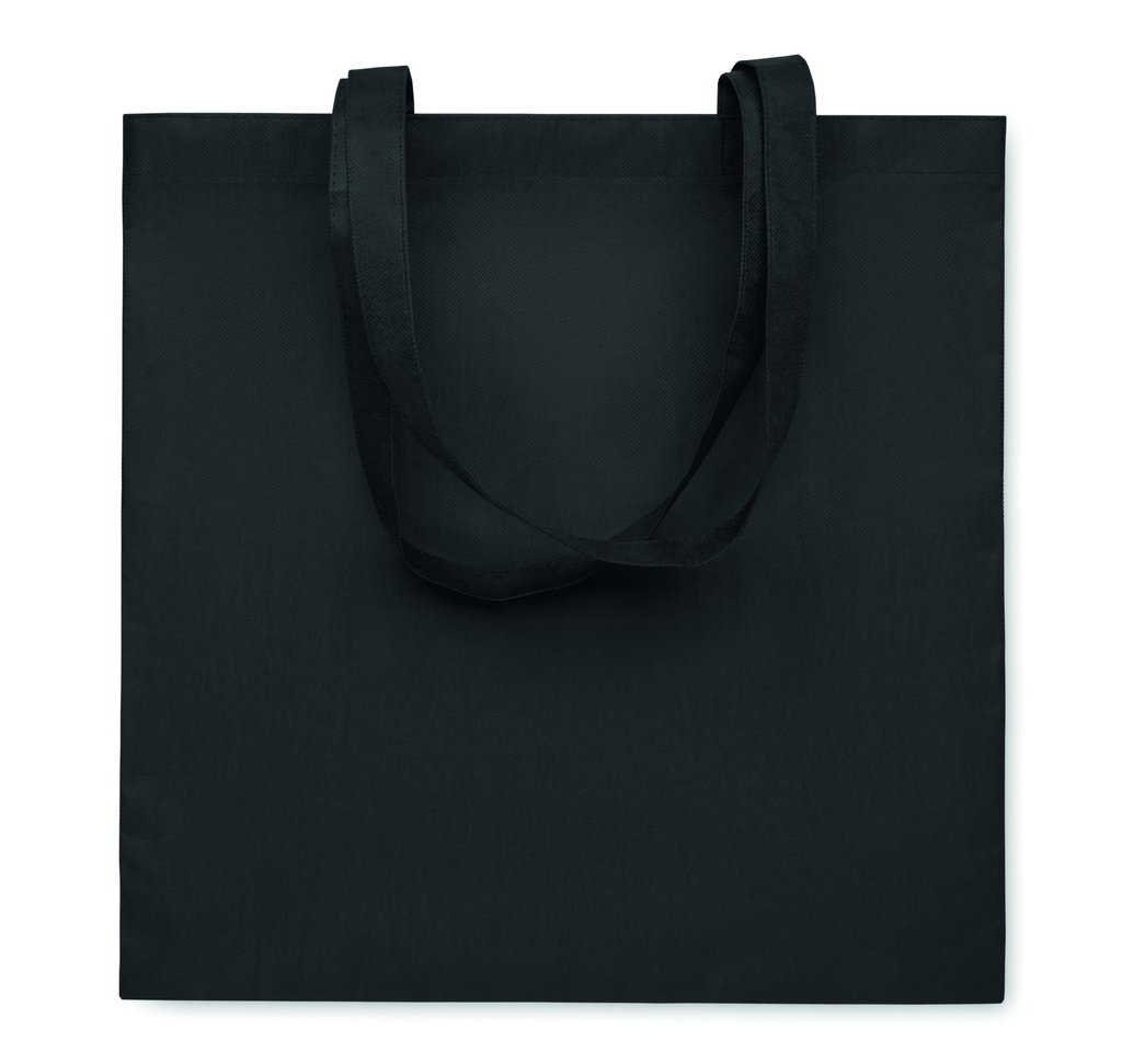 [MO2194-03] Borsa per la spesa in tessuto non tessuto rpet (Nero)