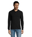 Polo colorata 180 uomo m/l - cotone piquè pettinato - 2 bottoni in tinta