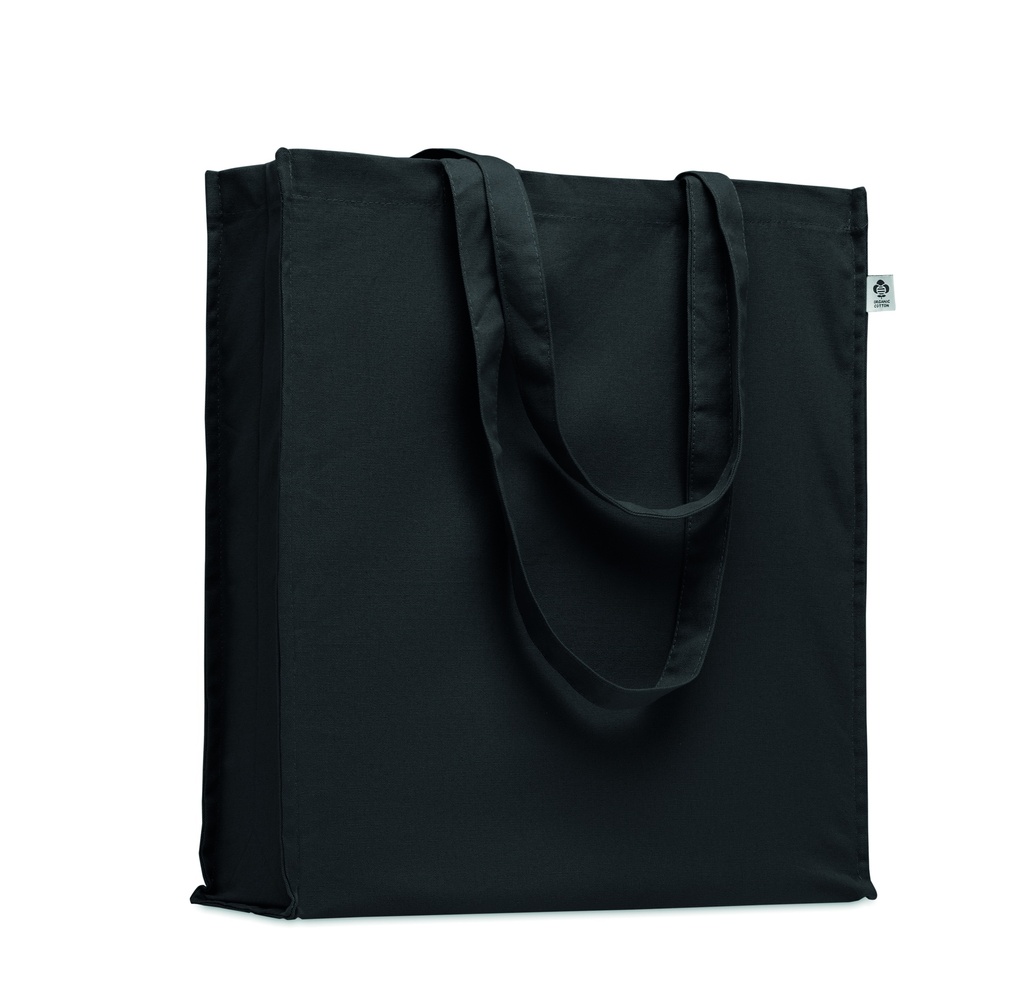 [MO2197-03] Borsa per la spesa in cotone biologico (Nero)