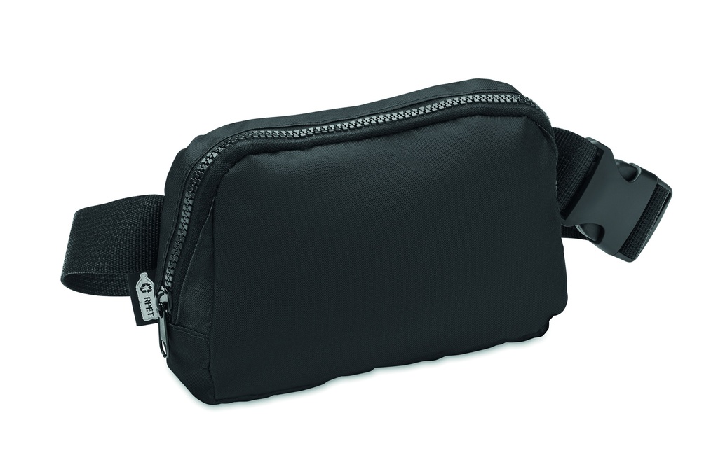 [MO2204-03] Marsupio in poliestere rpet 300d (Nero)