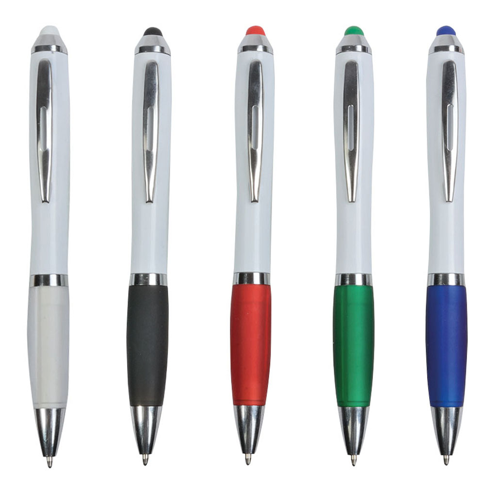 Penna twist in plastica colore blu