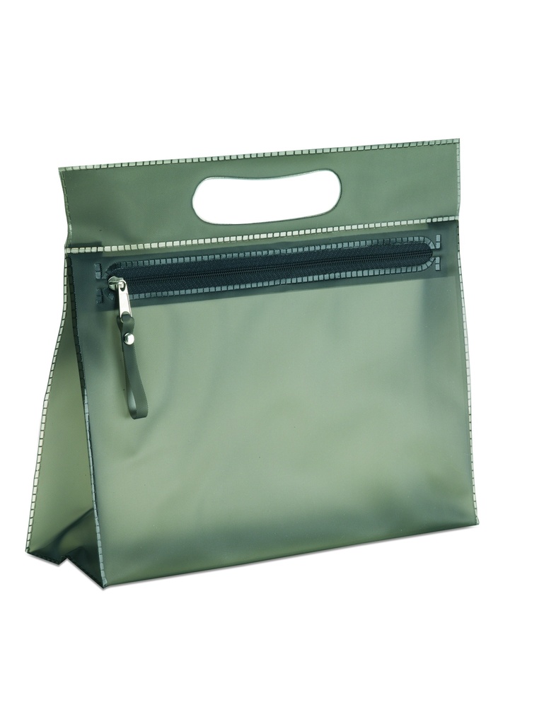 [IT2558-03] Pochette cosmetica trasparente (Nero)