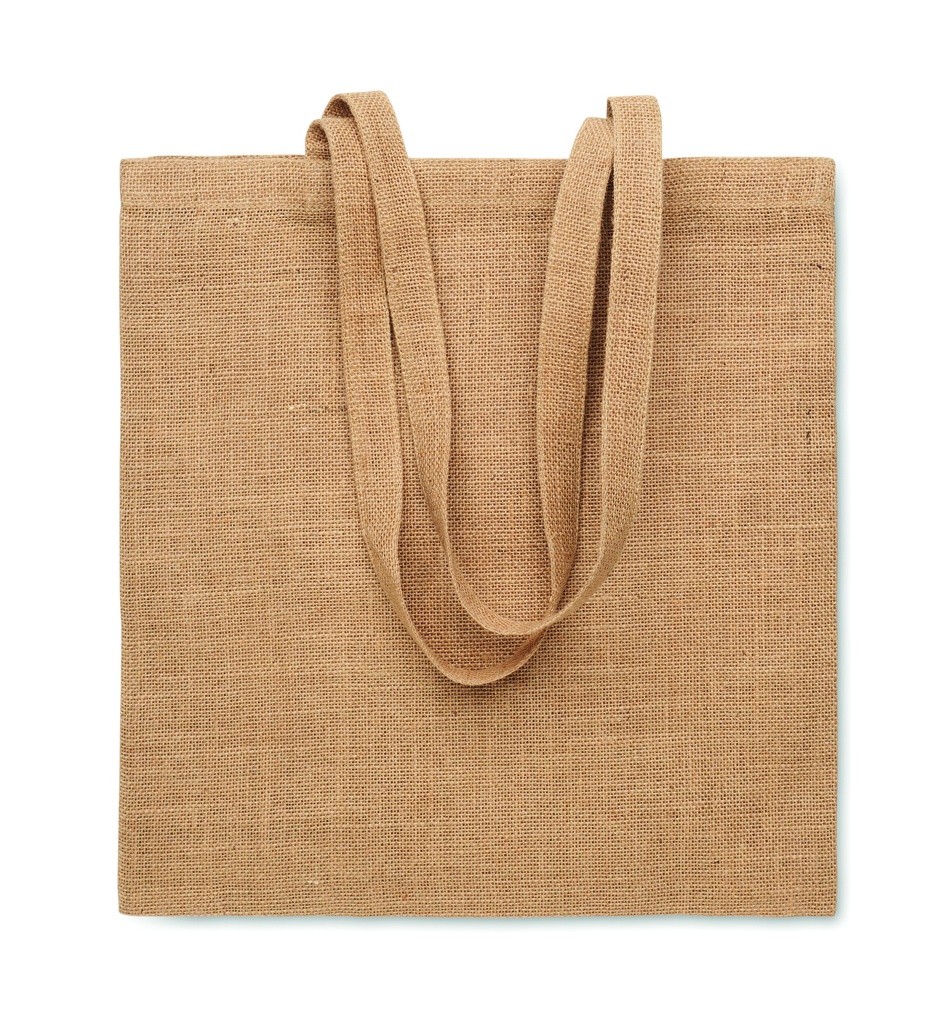 [MO2209-13] Borsa per la spesa con manici lunghi in juta