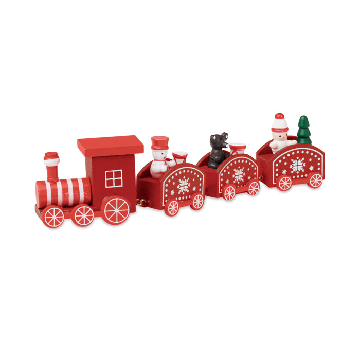 Treno di Natale in legno